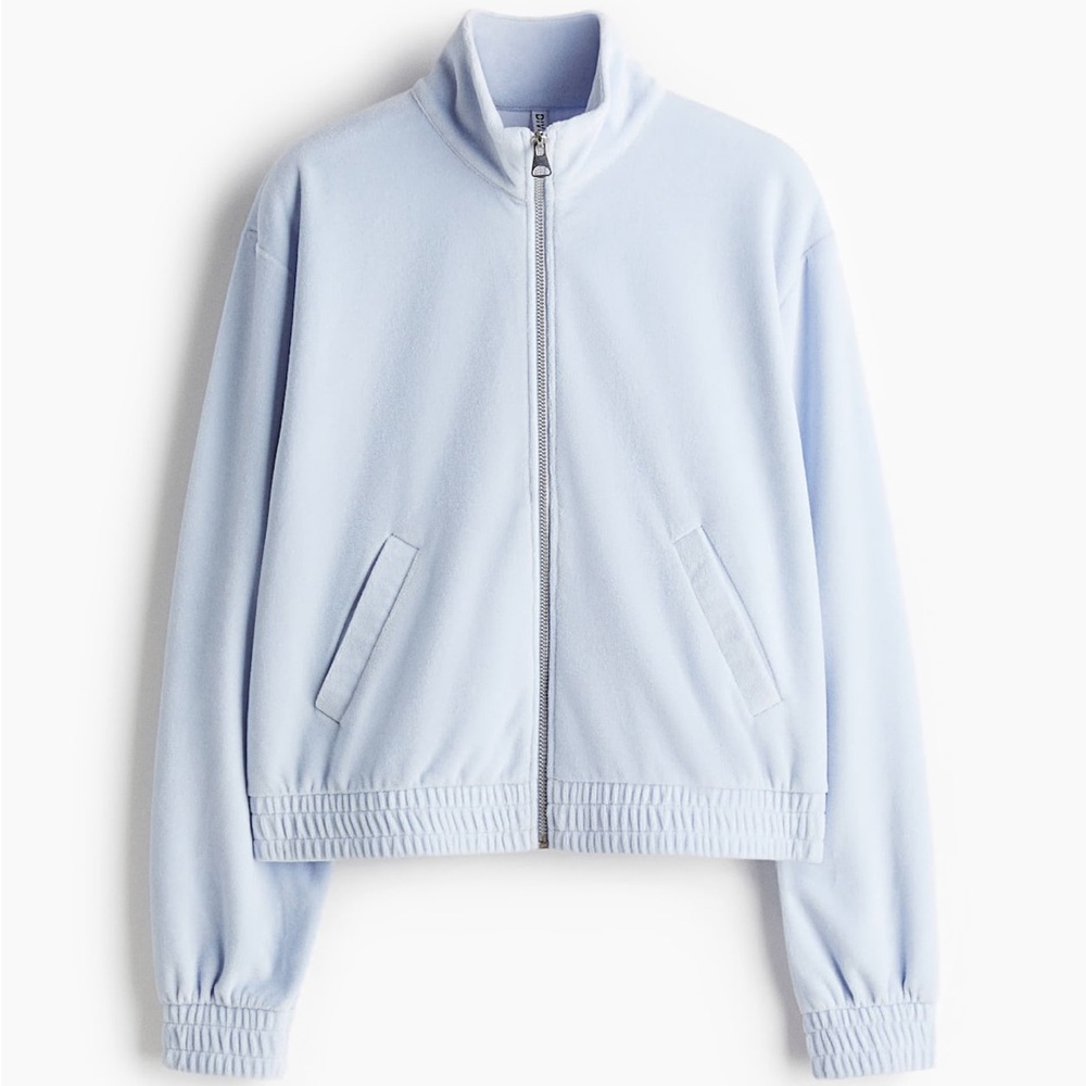 DIVIDED BY H&M VELOUR JACKET WITH ZIPPER & WIDE-LEG VELOUR JOGGERS